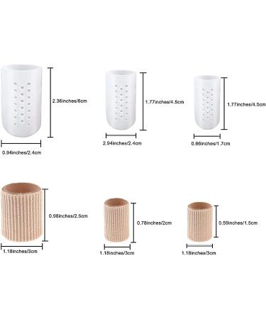 AUXHCYL 26-Piece Soft Gel Toe Tubes Sleeves for Pain Relief - Corn Pad Protectors, Toe Caps, Toe Separator Silicone Protectors for Women - Buy Online on GoSupps.com