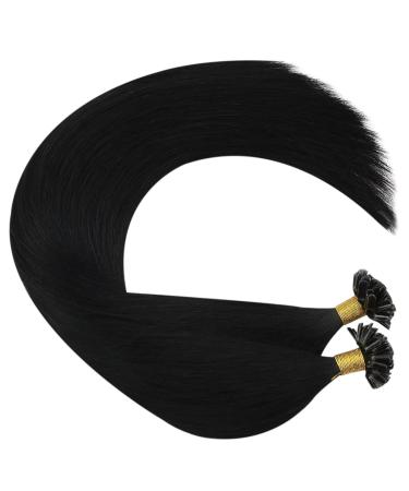 UGEAT Real Hair U Tip Extensions - Black 1g 35cm Remy Keratin Bondings | 14 Inch Premium Quality - Buy Online on GoSupps.com