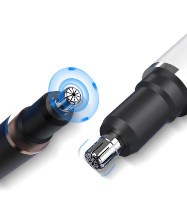 Men's Nose Hair Trimmer - Electric Eyebrow & Sideburn Trimmer | Waterproof Rechargeable & Eco-Friendly Travel Grooming Tool - Black - Buy Online on GoSupps.com