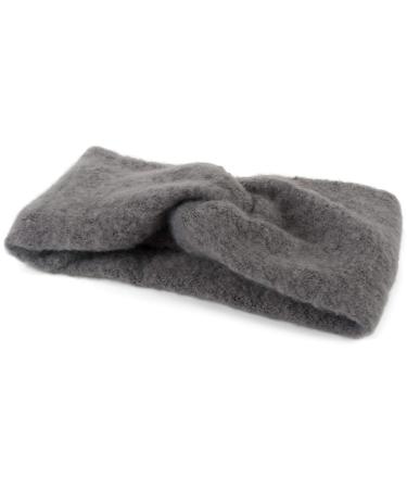 Stylbreaker Women's Fine Knit Headband - Soft Twist Knot Detail Warm Winter Hair Band in Gray - Perfect for Cold Weather - Buy Online on GoSupps.com