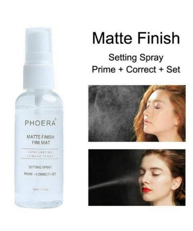 Phoera AQUAPURITY 3-In-1 Makeup Setting Spray - Matte Finish, Long Lasting Formula - 16Hr Wear - Buy Online on GoSupps.com