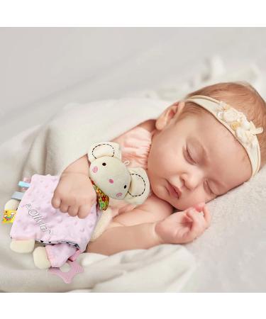Baby Keepsake Rattle Personalized Security Blanket with Custom Embroidered Name for Newborn Baby Boys and Girls  Super Soft Plush Stuffed Elephant Baby Cuddle Blanket Snuggle Toy with Rattle Elephant Grey - Buy Online on GoSupps.com