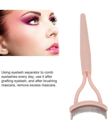 Half Arc Stainless Steel Eyelash Separator Portable Folding Eyelash Comb with Protective Cover Arc Designed Lash Definer Comb Makeup Mascara Comb - Buy Online on GoSupps.com