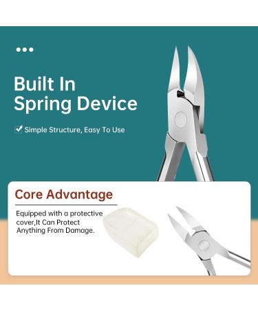Stainless Steel Toe Nail Clipper for Efficient Trimming - Professional Thick Ingrown Toenail Clippers Foot Care Kit for Men & Seniors - Buy Online on GoSupps.com
