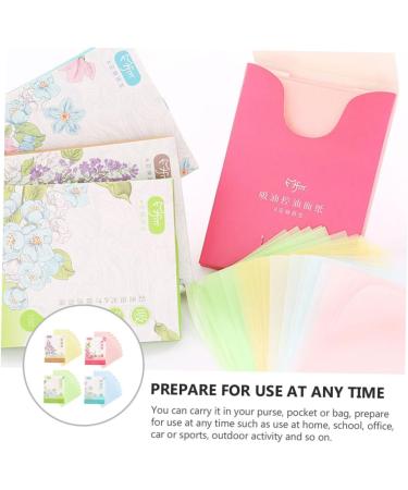 Didiseaon 4 Boxes Oil Blotting Paper Oil Paper No Crease Hairpin Black Face Blotting Paper Hair Bun Padding Oil Absorbing Face Oil Skin Wipes Portawipes Piece of Paper Refreshing - Buy Online on GoSupps.com