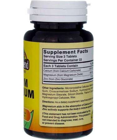 Nature's Blend Calcium Magnesium Zinc 100 Tablets (Pack of 12) - Buy Online on GoSupps.com