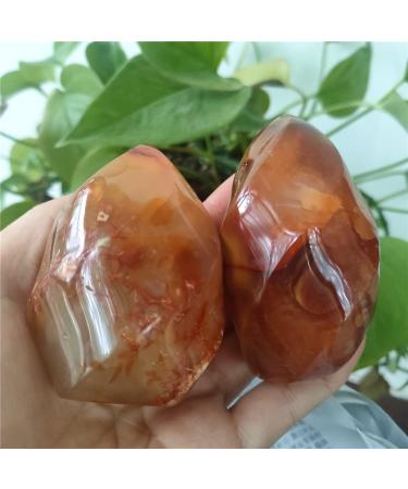 Specimen Healed 2pcs 65-75mm Red Agate Crystal Flame Natural Carnelian Quartz Torch Grey Yellow Gemstones Crystals Reiki Stones Decor As a Gift Home Goods - Buy Online on GoSupps.com