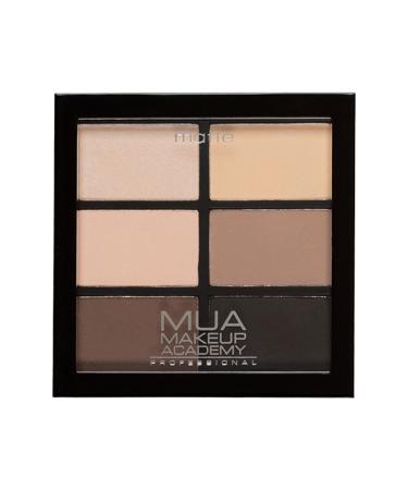 MUA - 6 SHADE EYESHADOW PALETTE - NATURAL ESSENTIALS - MATTE NUDES