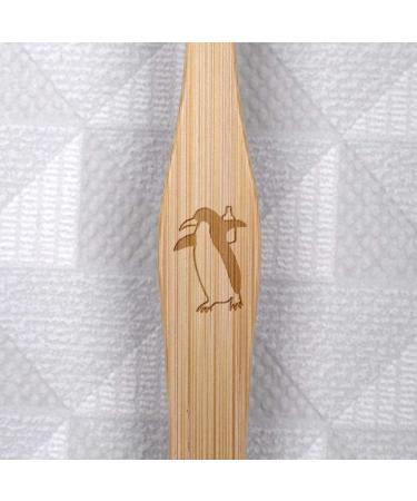 Azeeda 'Alcoholic Penguin' Bamboo Toothbrush | Eco-Friendly Unique Design Ship Internationally - Buy Online on GoSupps.com