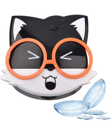 Buogint Contact Lens Travel Case | Portable Contact Glasses Storage Holder Box | Eye Contacts Organizer Contact Lens Care Products Squirrel Design Black - Buy Online on GoSupps.com