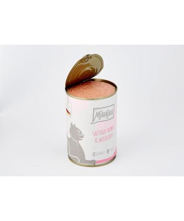 MjAMjAM - premium wet cat food - juicy chicken and wild salmon 6 pack (6 x 400 g) grain-free with meat supplement - Buy Online on GoSupps.com