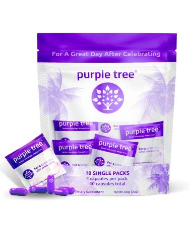 purple tree Celebration Vitamin Kit | Rapid Hydration  Liver Support  Better Mornings | Dihydromyricetin DHM  Milk Thistle  Electrolytes  Vitamin B  Willow Bark (40 Pills  10 Travel Packs) 40 Count (Pack of 1) - Buy Online on GoSupps.com