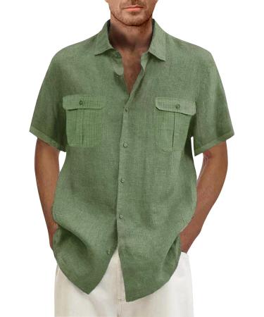 Shop Men's Short Sleeve Revers Single-Colored Summer Shirt | Oversized 5XL Hawaii Beach Shirt with 2 Breast Pockets - Perfect for Vacations! - Buy Online on GoSupps.com