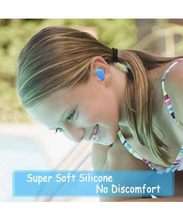 24 Pairs of Silicone Earplugs for Sleeping & Swimming | Soft Waterproof Noise Protection for Kids & Adults - Buy Online on GoSupps.com