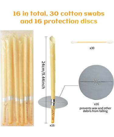 Beeswax Ear Candles 16-Pack for Ear Wax Removal - Cleaner Tool for Personal Ear Care - Buy Online on GoSupps.com