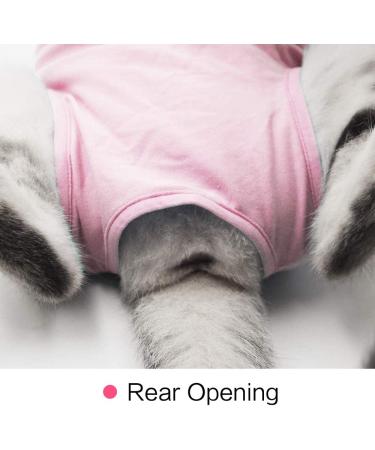 Cat Professional Recovery Suit for Abdominal Wounds or Skin Diseases  E-Collar Alternative for Cats and Dogs  After Surgery Wear  Pajama Suit Medium Pink - Buy Online on GoSupps.com