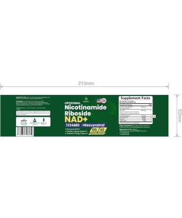Raitera NAD+ Supplement Nicotinamide Riboside Resveratrol 1124mg Quercetin Premium NAD+ Supplement for Cellular Energy & Healthy Aging Support NMN Alternative for Women & Men - 120 Capsules - Buy Online on GoSupps.com