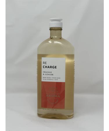 Re-Charge: Orange & Ginger Body Wash + Foam Bath 10 fl oz/ 295 ml (vitamin E + Aloe)