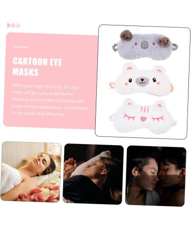 Beaupretty 6 Pcs Plush Eye Masks | Furry Cartoon Sleep Masks & Blackout Eye Covers for Adults | Travel Cotton Eye Patches - Buy Online on GoSupps.com