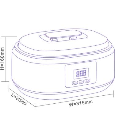 Chauffe-cire de paraffine pour les mains et les pieds Machine de th rapie spa chauffage rapide 200 W pour l'arthrite les peaux s ches Capacit de bain de 3400 ml pour des r sultats lisses - Buy Online on GoSupps.com