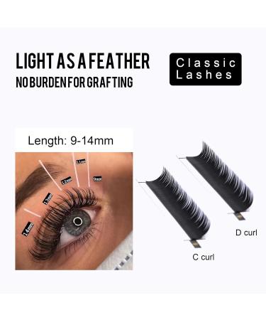 Gemerry Single Eyelashes Eyelash Extension 0.05 D Curl 14mm | 1:1 Individual Eyelash Extensions for Stunning Volume - Buy Online on GoSupps.com