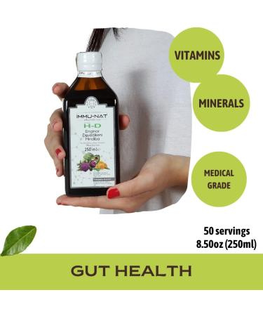 Immu-nat H-D Herbal Liver Detox Liquid Supplement - Supports Gut Health & Kidney Function - Milk Thistle, Artichoke, Chicory - Non-GMO - 8.50oz - Buy Online on GoSupps.com