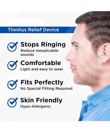 Acupeace Tinnitus Relief Device Auricalm Tinnitus Relief Device Tinnitus Relief for Ringing Ears Tinnitus Ear Cuff Set Stop Ear Ringing (1Pair) - Buy Online on GoSupps.com