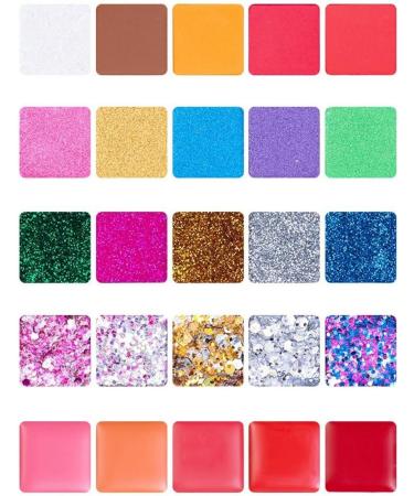 Tlily 25 Color Eyeshadow Palette Waterproof Glitter Eye Shadow Women Cosmetic (1 Box) - Buy Online on GoSupps.com