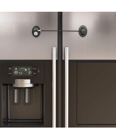 HavenHause Fridge Lock & Cabinet Lock with 4 Keys - Child Safety Locks - Black (2 Pack) - Buy Online on GoSupps.com