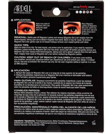 Ardell Professional Magnetic Liner & Lash - Magnetic Eyeliner & Real Hair Lashes (Style 110) - Waterproof Easy Attachment & Reusable - Buy Online on GoSupps.com