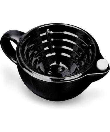 QSHAVE Handmade Black Shaving Scuttle Mug - Large Warm Lather Bowl - Buy Online on GoSupps.com