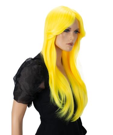 CAISHA 70cm Kiara Per cke f r Fasching Karneval & Cosplay | Lange Gelbe Party Per cke kaufen - Internationaler Versand - Buy Online on GoSupps.com