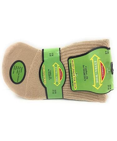 Universal Textiles Women's Extra Wide Diabetic Socks (3 Pairs) - Pink/Blue - Size US 6-10 - Buy Online on GoSupps.com