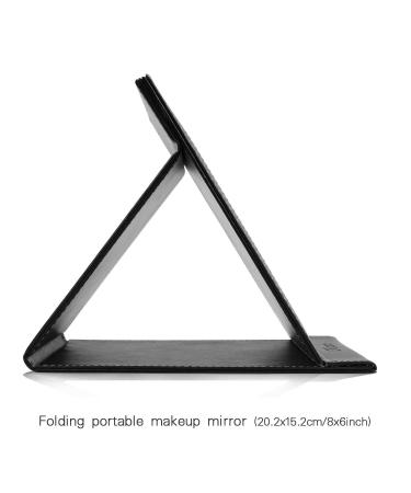 EFAILY Folding Travel Mirror PU Portable Adjustable Ultrathin Mirror 6.4x5.3 Inch - Ideal for Travel, Camping, and Home Use - Pack of 1 - Buy Online on GoSupps.com