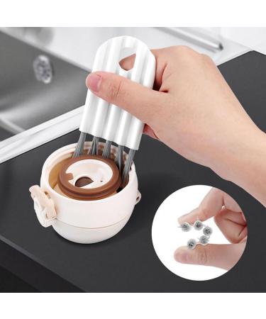 Multi-Functional Crimp Slot Cleaning Brush Groove Slot Cleaning Brush Can Brush Cup lid Keyboard Slot air Cushion Comb Drain Tray etc. One in Grey and one in White - Buy Online on GoSupps.com