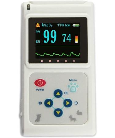 Vet Handheld Pulse Oximeter Handheld Pulse Oximeter Veterinary Pulse Oximeter Pulse Rate Monitor Monitoring Cat And Dog Heartbeat Heart Rate for Use In Family And Pet Hospital