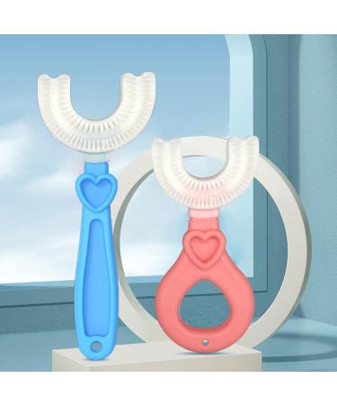 ZTGD Christmas Decorations Kids Toothbrush U-Type Head Oral Care Hand-Held Infant Soft Bristle Toothbrush for Toddler Baby & Child Personal Care Blue Round - Buy Online on GoSupps.com