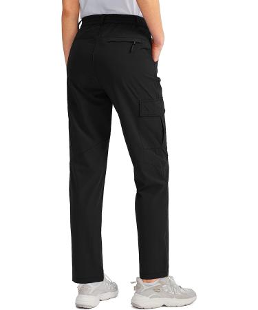 Viodia Women's Quick Dry UPF50+ Waterproof Hiking Cargo Pants with Pockets - Large Black - Buy Online on GoSupps.com