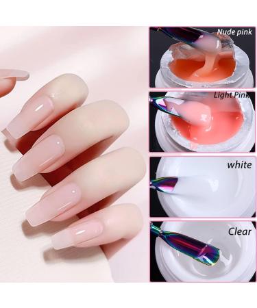 15ml Clear Builder Nail Gel | Long-Lasting Nail Extension Gel for Salon Technicians and DIY Design in Light Pink - Buy Online on GoSupps.com
