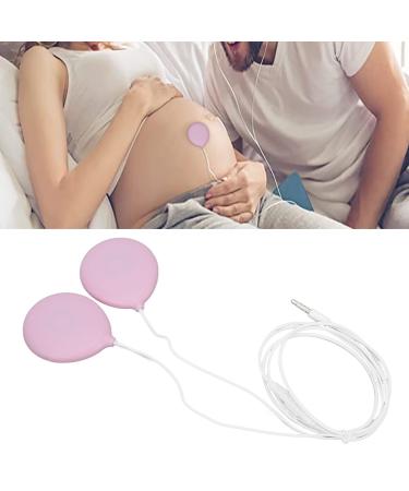 Jonlaki Baby Bump Headphones Baby Bump Speaker with Audio Splitter Pregnancy Speakers to Play Music Prenatal Belly Headphone Prenatal Music Sounds Pregnant Woman Gift
