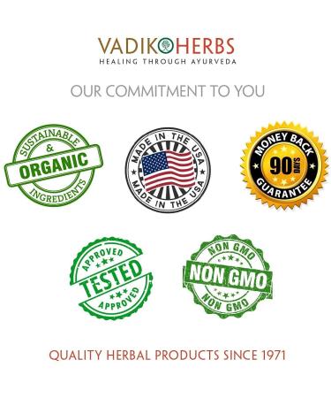 Vadik Herbs Organic Bhringraj Powder 100 Vegicaps | Promotes Healthy Hair Growth - Buy Online on GoSupps.com