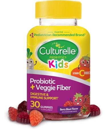 Culturelle Daily Probiotic Capsules 30CT & Kids Probiotic + Veggie Fiber Gummies 30CT for Digestive & Immune Health - Buy Online on GoSupps.com