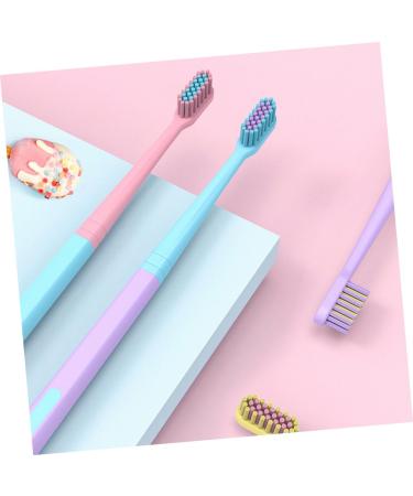 Solustre 8-Pack Macaron Toothbrush Cleaning Tools for Pregnant Women | Extra Soft Travel Toothbrush & Charcoal Massage Brush | Household Cleaning Devices - Buy Online on GoSupps.com