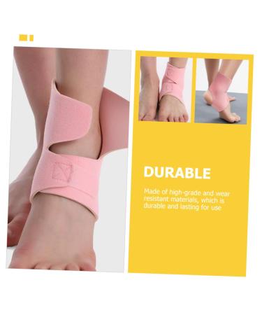 Healeved 4pcs Compression Ankle Brace - Washable Ankle Sleeves & Lipstick Keychain Holder for Men & Women - Pink Protective Case - Buy Online on GoSupps.com