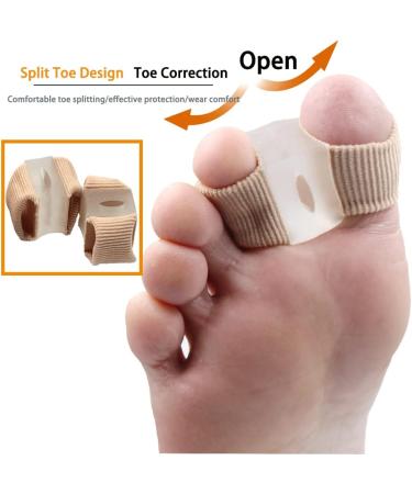Soft and Skin-Friendly Toe Straightener with Double Orifice Design - Relieve Foot Pain, Overlapping Hallux Valgus, Hammer Toe - Medium 1 Pair - Buy Online on GoSupps.com