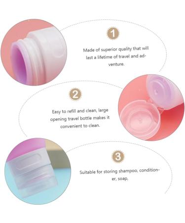 minkissy 2 Sets Travel Bottle Travel Lotion Container Push down Silicone Containers Silicone Refillable Bottle Body Wash Travel Size Travel Containers Liquid Squeeze Bottle Head: Plastic - Buy Online on GoSupps.com
