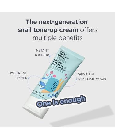 FARMSKIN Snail Tone-Up Cream - Tinted Korean Glow Moisturizer for All Skin Types | Anti-Aging Snail Mucin Cream - Buy Online on GoSupps.com