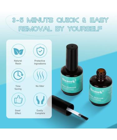 Gel Polish Remover 2 Pack | Quick & Easy Soak off Removal | No Foil Needed | Safe for Nails | Blue - Buy Online on GoSupps.com