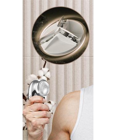 Buy USB Rechargeable Electric Shaver for Men - Waterproof Cordless Rotary Beard Trimmer with Anti-Slip Grip - Perfect for Travel - Buy Online on GoSupps.com