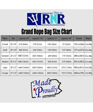 Rock-N-Rescue Grand Rope Bag Red Medium - 300' of 1/2" Capacity - Buy Online on GoSupps.com
